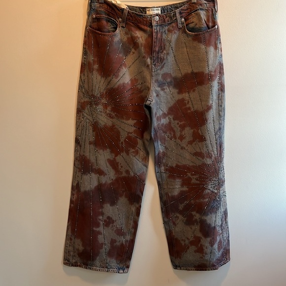 Free People Aurora Mid-Rise Straight Leg Jeans Size 31 NWT - Picture 8 of 17